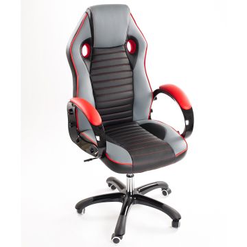 Poltrona da Ufficio Presidenziale - Mod. Sport Racing - ideale per Gaming - Rossa