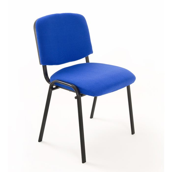 Sedia Imbottita Impilabile in Tessuto BLU - Ufficio Riunione