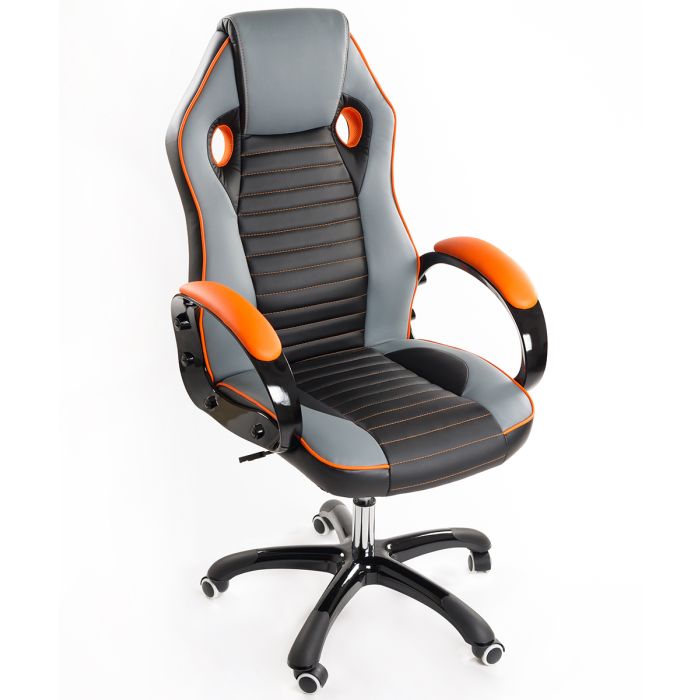Poltrona da Ufficio Presidenziale - Mod. Sport Racing - ideale per Gaming - Arancio
